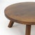 This large, round coffee table from the 1960s was crafted in the Brutalist style and is made of heavy, high-quality oak....