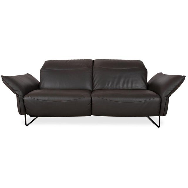 Leather Two-Seater Anthracite Grey Sofa with Electric Function from Comfort Republic For Sale - Image 16 of 16