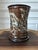 Vintage Signed Ceramic Vase in Warm Brown For Sale - Image 12 of 12