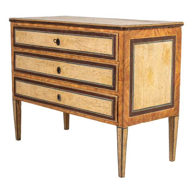 Antique Italian Painted Commode, 1700s For Sale