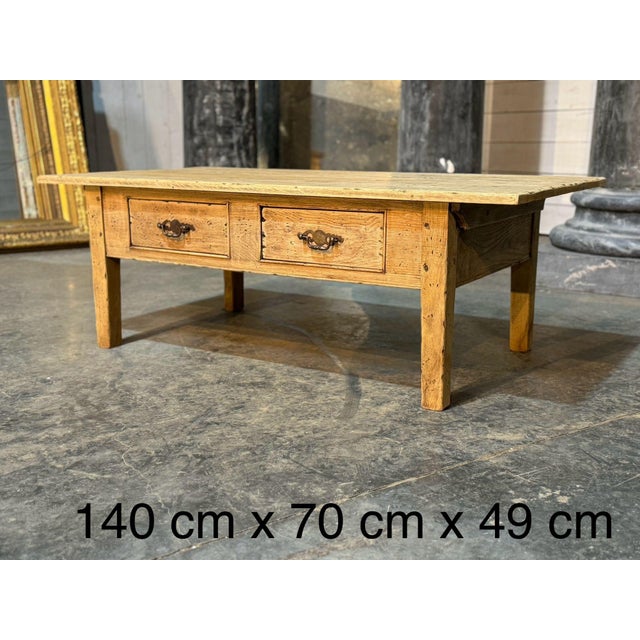 1920s French Coffee Table with Drawers, 1920s For Sale - Image 5 of 18