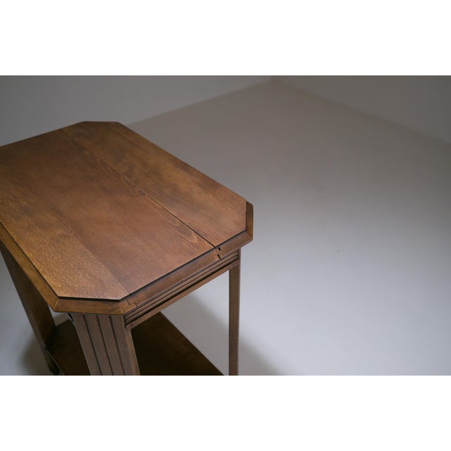 Art Deco French Fluted Side Table, 1930s For Sale - Image 10 of 13