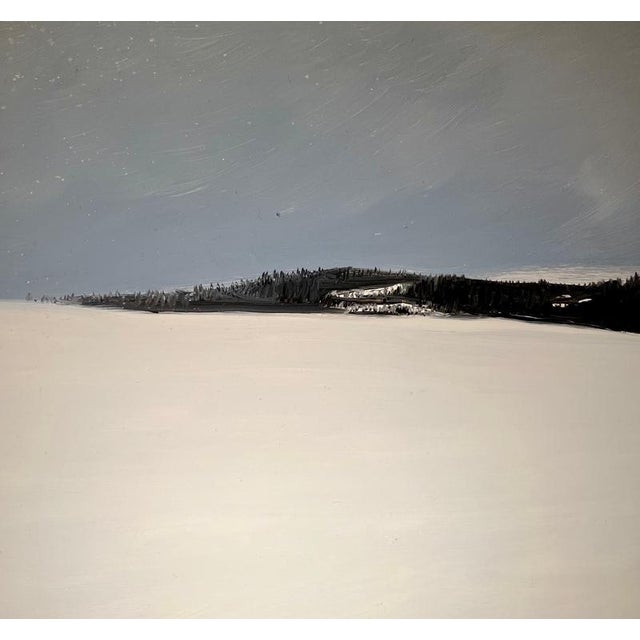 Modern Claude Sauthier, Meadows & Forests in the Distance, Oil on Wood, 1970s For Sale - Image 3 of 14