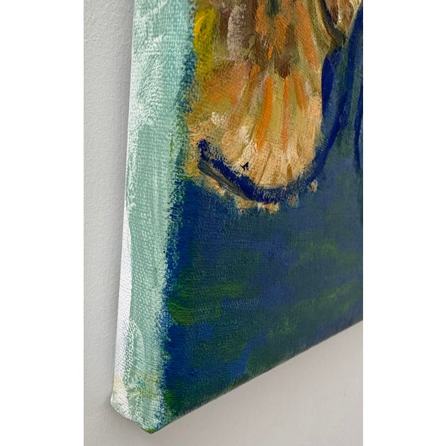 Wood “Blazer Bouquet” Oil on Linen by Nancy M. Vignola - For Sale - Image 7 of 7