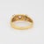 1980s 80s Vintage Diamond Band Sz 6.5 Stacking Ring 18k Yellow Gold Estate Jewelry For Sale - Image 5 of 7