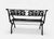 1990s 1990s Pair Of Victorian Style Cast Iron Lyre & Eagle Garden Bench For Sale - Image 5 of 7