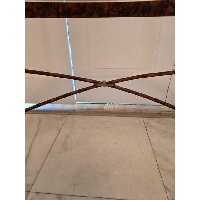 Mid Century Modern Vintage Maison Jansen Attributed Table For Sale - Image 10 of 10