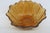 Indiana Glass Co Amber Carnival Glass Sunflower Bowl Scalloped Petal Rim 5017b For Sale - Image 10 of 11