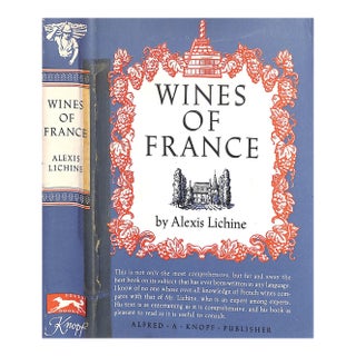 "Wines of France" 1951 Lichine, Alexis For Sale