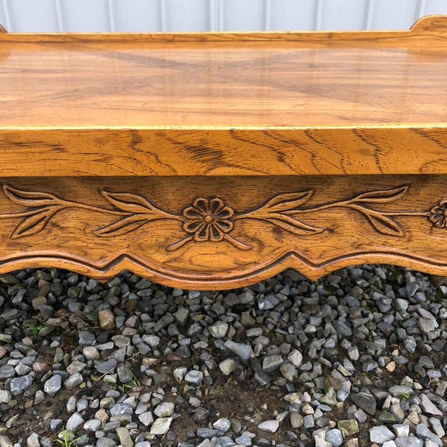 Vintage French Country Drexel Cabernet Coffee Table | Chairish