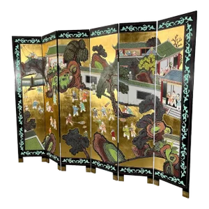 Six-Panel Coromandel Asian Screen