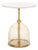 Kashi Round Side Table in Grey / White For Sale