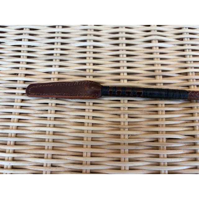 Early 20th Century Hand-Wrapped Leather Riding Crop For Sale In South Bend - Image 6 of 9