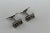 Mid-Century Modern Silver Cufflinks Initialed H.J., 1960s, Set of 2 For Sale - Image 3 of 3