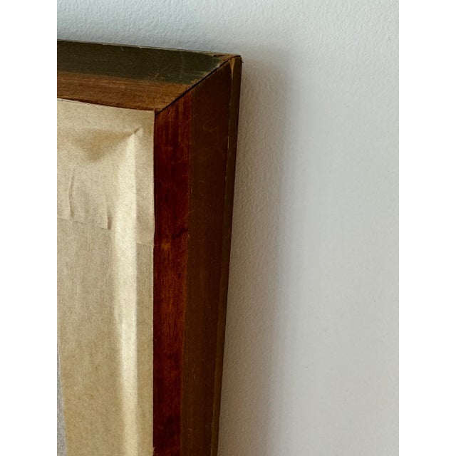 Antonia J. Greene Still Life With Painting, Glass, and Candle, 1930s Oil on Board, Framed For Sale - Image 11 of 12