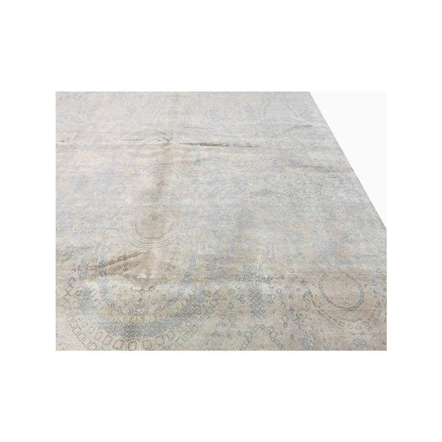 1990s Handwoven Transitional Area Rug 8x10 For Sale In Dallas - Image 6 of 10