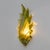 1980s Italian Modern Murano Glass Leaf Sconces in the style of Barovier & Toso, 1980s, Set of 2 For Sale - Image 5 of 10