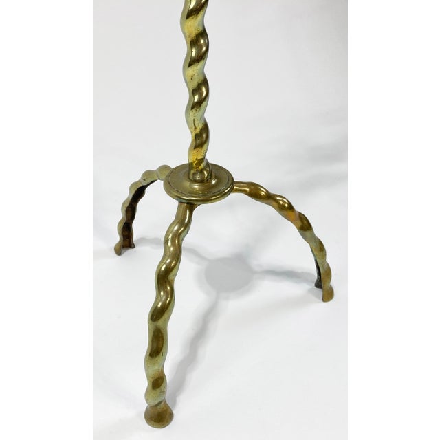 Early 20th Century Antique Two Headed Phoenix Brass Fireplace Tools on Stand For Sale - Image 5 of 11