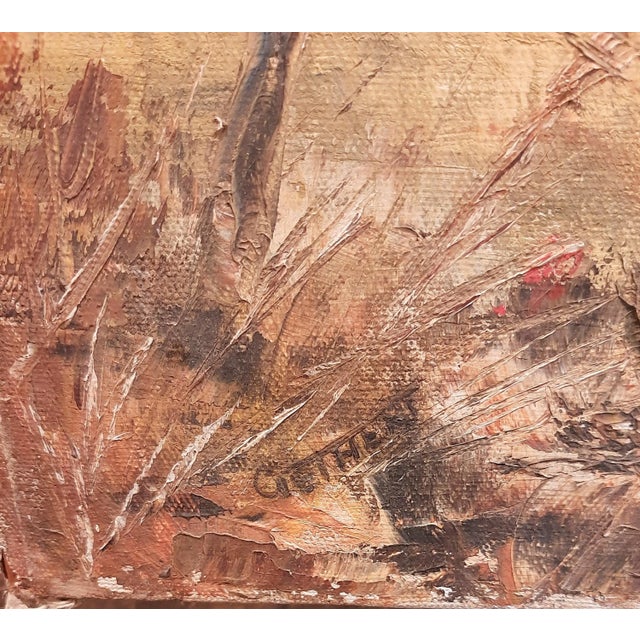 Farmhouse Landscape Farm Barn Signed Oil Painting For Sale - Image 3 of 7