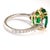 GIA Certified Oval 5.72 Ct Green Emerald Platinum Cocktail Ring For Sale In New York - Image 6 of 9