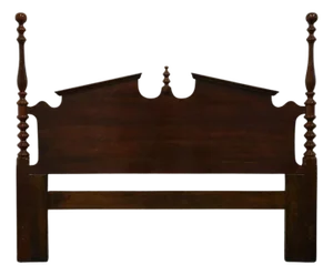 Cresent Furniture Solid Cherry Traditional Style Queen Size Pediment Headboard
