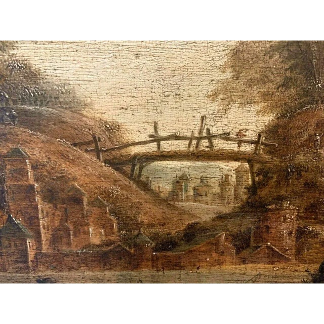 Animated Landscape, 19th Century, Oil on Oak Panel, Framed For Sale - Image 8 of 16