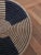 African African Hand-Made Round Basket, 11.75 In. Diameter X 2.5 In. High, Natural and Black For Sale - Image 3 of 6