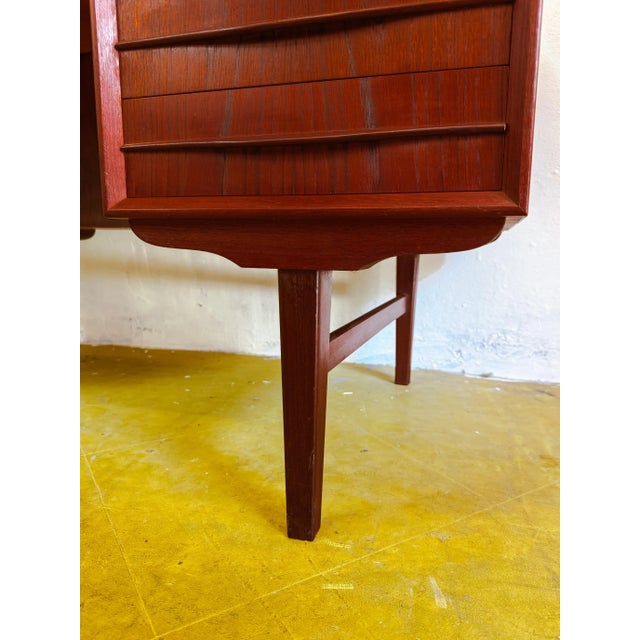 Brown Vintage Danish Desk, 1960s For Sale - Image 8 of 11