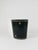 French Black and Gold Leather Wastepaper Basket, 1970s For Sale - Image 3 of 14