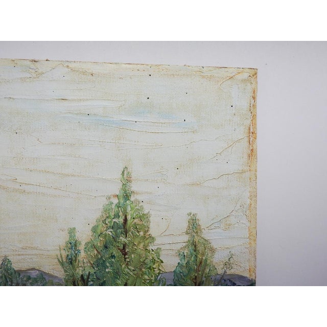 French Mid 20th Century Impressionist River Landscape Painting For Sale - Image 3 of 7
