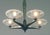 Offering an especially well-designed French Art Deco chandelier, the spare geometric design so appropriate to its period....
