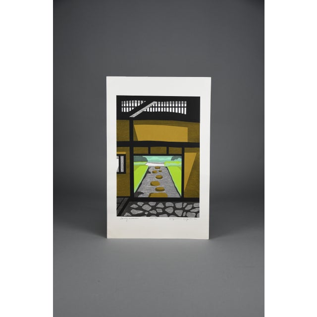 Kiyoshi Nagai, Early Summer, 1971, Woodblock Print For Sale - Image 3 of 12