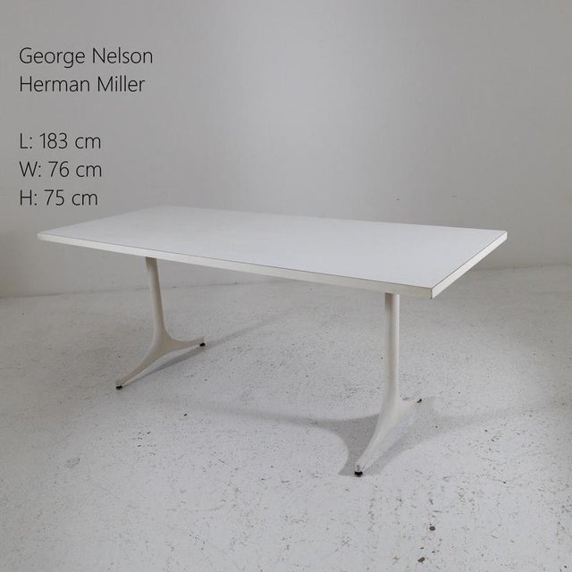 Herman Miller Rectangular Table by George Nelson for Herman Miller, 1970s For Sale - Image 4 of 9
