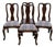 Vintage Ethan Allen Queen Anne Dining Chairs - Set of 4 For Sale