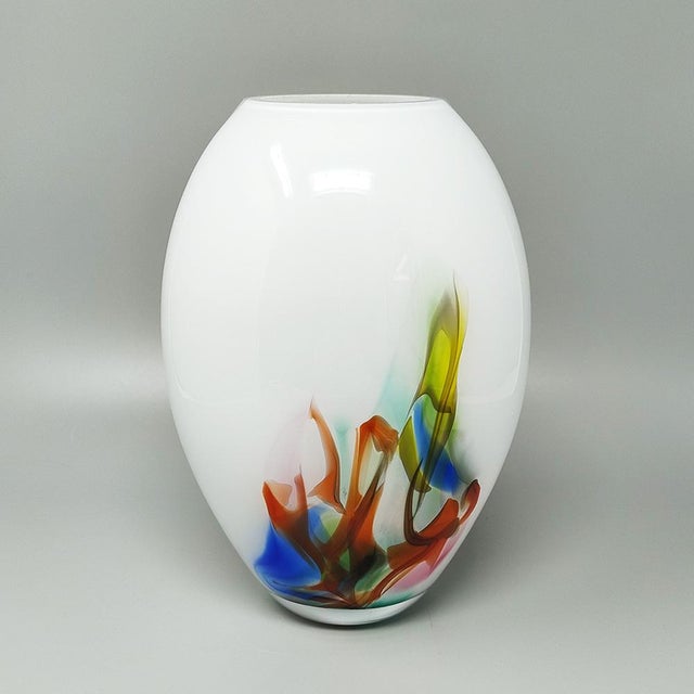 Mid-Century Modern Vintage Italian Vase in Murano Glass, 1970s For Sale - Image 3 of 10