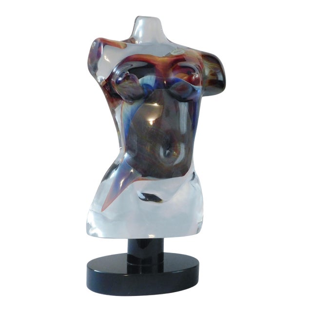 1980s Murano Glass Sculpture by A. Maurizio For Sale