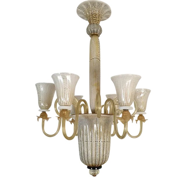 Mid-Century Modern Murano Glass Chandelier, Italy 1960s For Sale