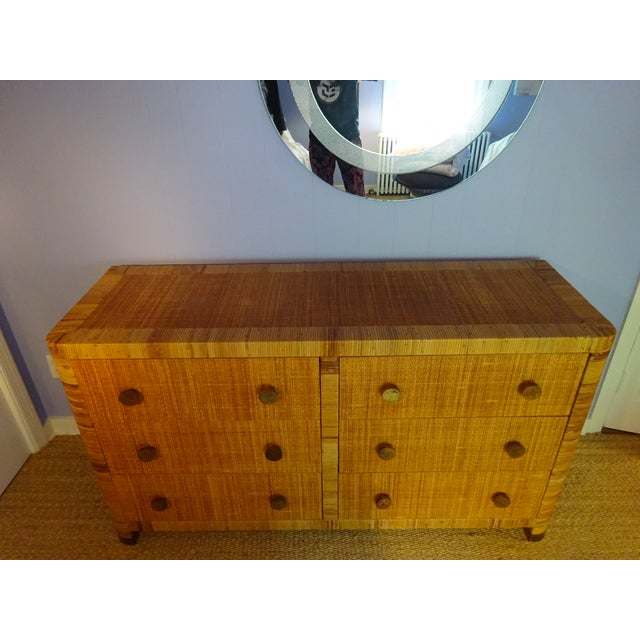 Vintage Bielecky Brothers Cane Double Chest | Chairish