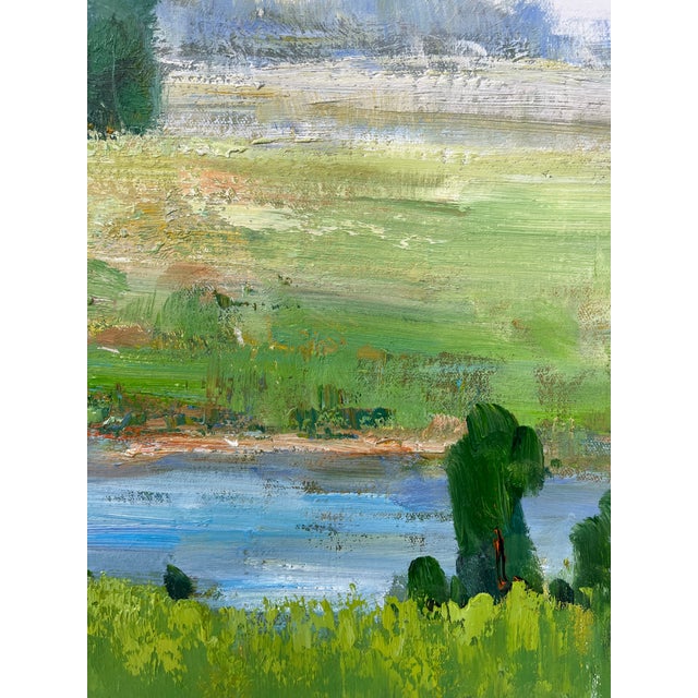 Impressionistic Landscape Original Oil Painting For Sale - Image 9 of 11