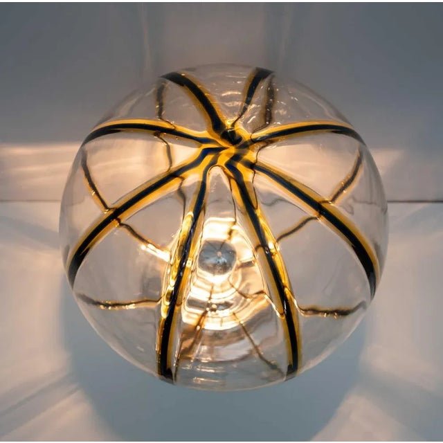 Mid-Century Modern Italian Sugar Toni Table Lamp in Murano Glass, 1970 For Sale - Image 6 of 10