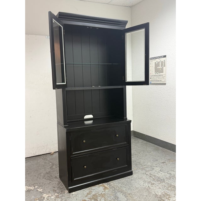 Ballard Designs Ballard Design Tuscan File Console + Hutch For Sale - Image 4 of 12