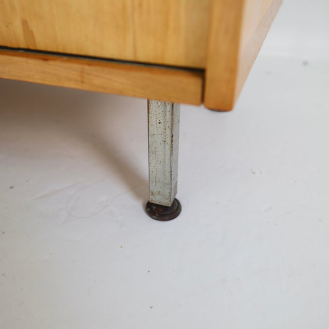 Wood Monumental 1960s Maple Credenza For Sale - Image 7 of 12