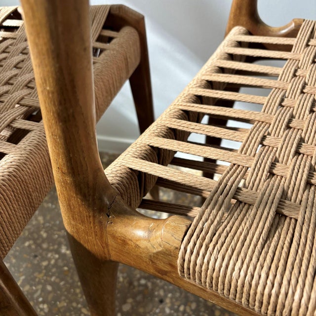 Wood Mid-Century Modern Dining Chairs, Italy, 1950s, Set of 3 For Sale - Image 7 of 9