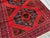 1980s Vintage Afghan Baluchi Red Rug With Geometric Diamond Design and Soft Wool Pile Rug For Sale - Image 5 of 11