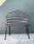 Vintage Wrought Iron Scroll Bench For Sale - Image 10 of 12