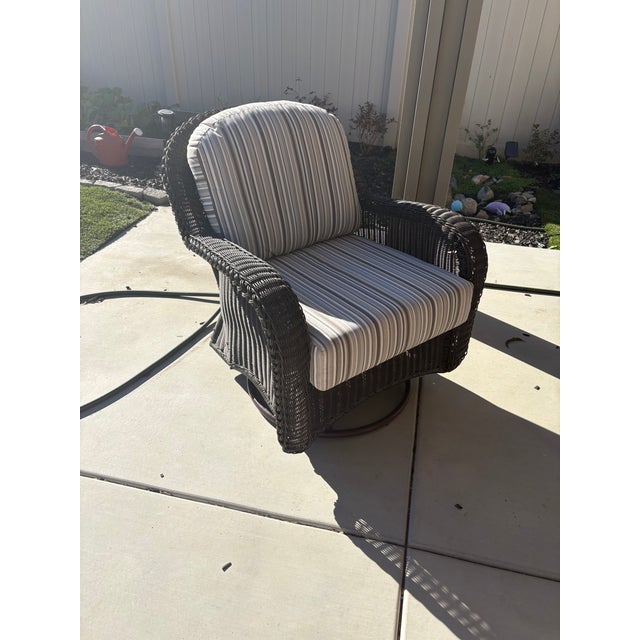 Summer Classics Summer Classics Luxury Outdoor Glider Chairs – Premium Luxury Patio Seating (Set of 2 W/ Table & Covers) For Sale - Image 4 of 5