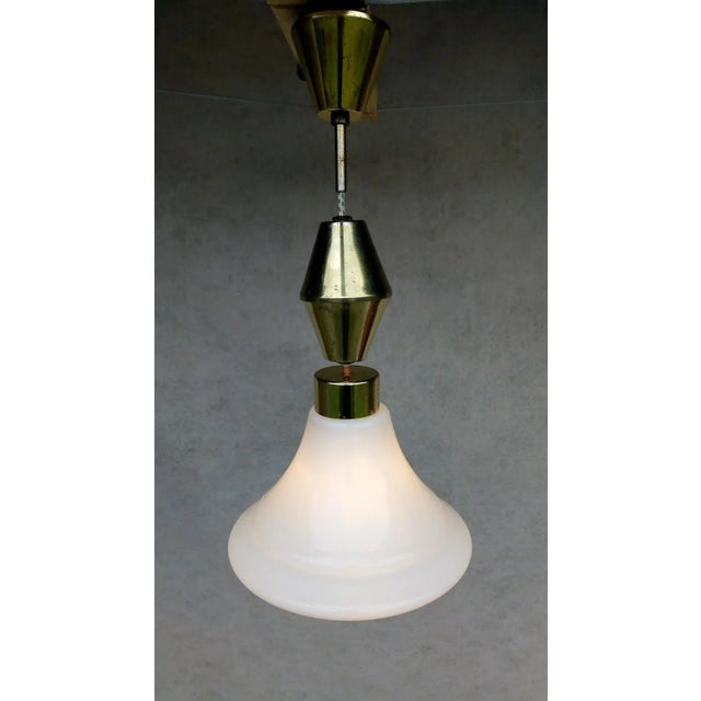 Gold Vintage Retro Chandelier For Sale - Image 8 of 16