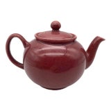 Vintage Pristine Speckled Pink Teapot; Made in England. For Sale