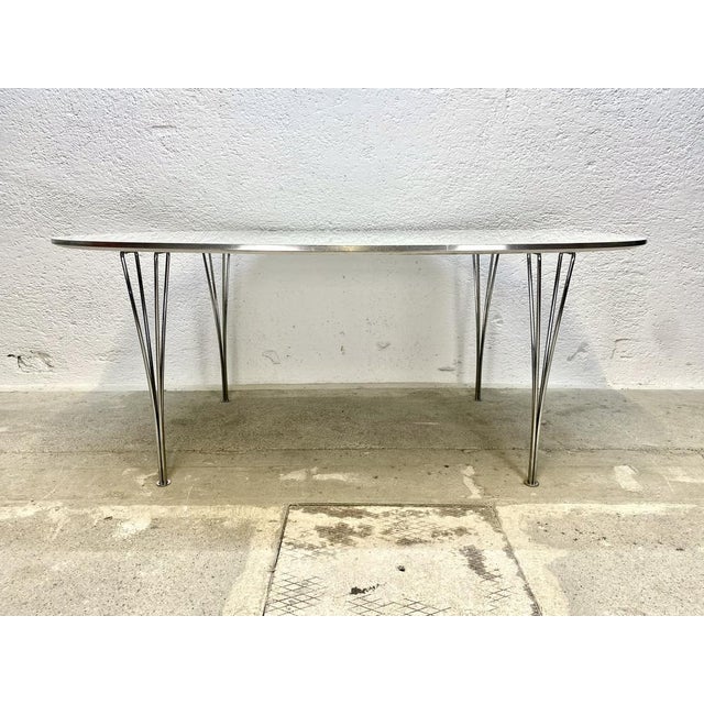 Wood Superellipse Table by Fritz Hansen, 1998 For Sale - Image 7 of 16