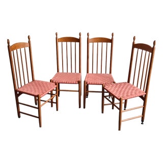 Vintage Racine Chairs in Beech for Roche-Bobois, 1980, Set of 4 For Sale